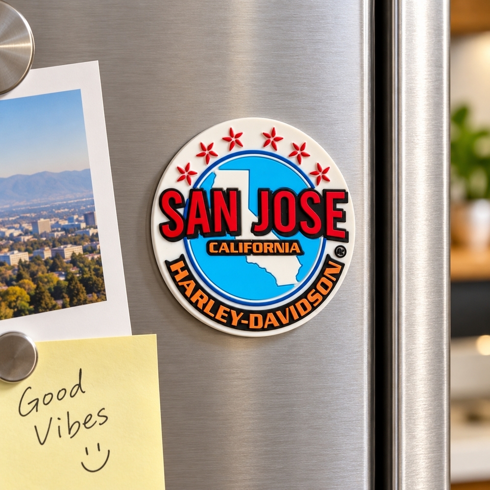 San Jose Harley-Davidson Dealership Magnet 2019 California Souvenir Collectible